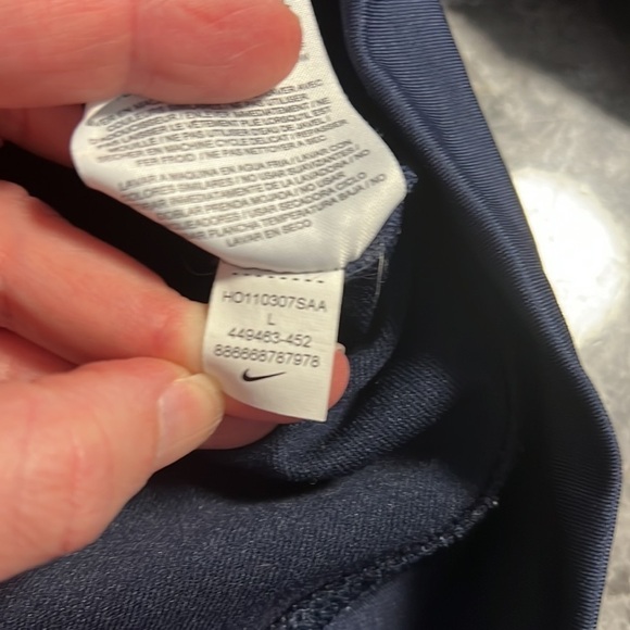 Nike Girls Full Zip Track Jacket Navy & Pink Size Large - Picture 13 of 13